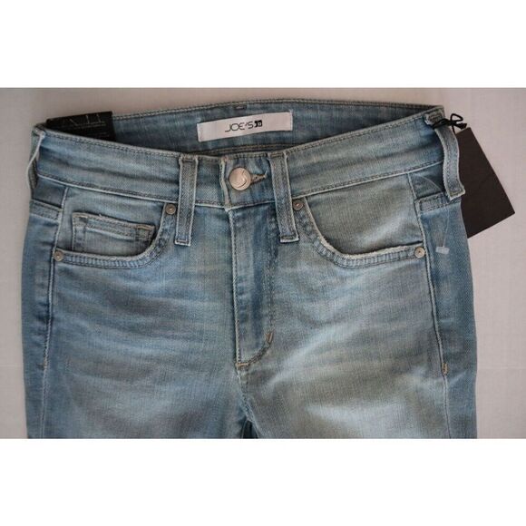 Joe's Jeans JCLBSTRE Women Sz 23 Light Blue Icon Mid-Rise Skinny Crop Jeans - Picture 3 of 7